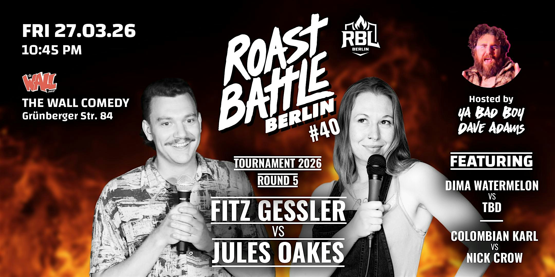 Roast Battle Berlin #40 -  Round 5 - Gessler vs. Oakes